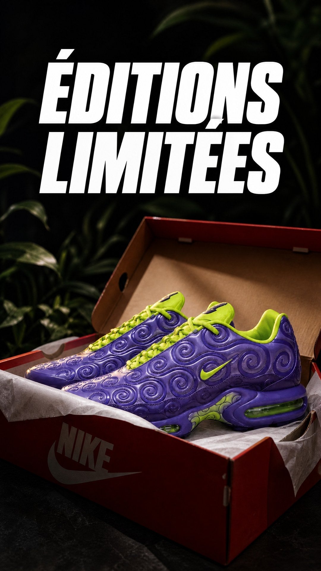 Éditions limitées – Nike Air Max Plus TN dans leur boîte Nike