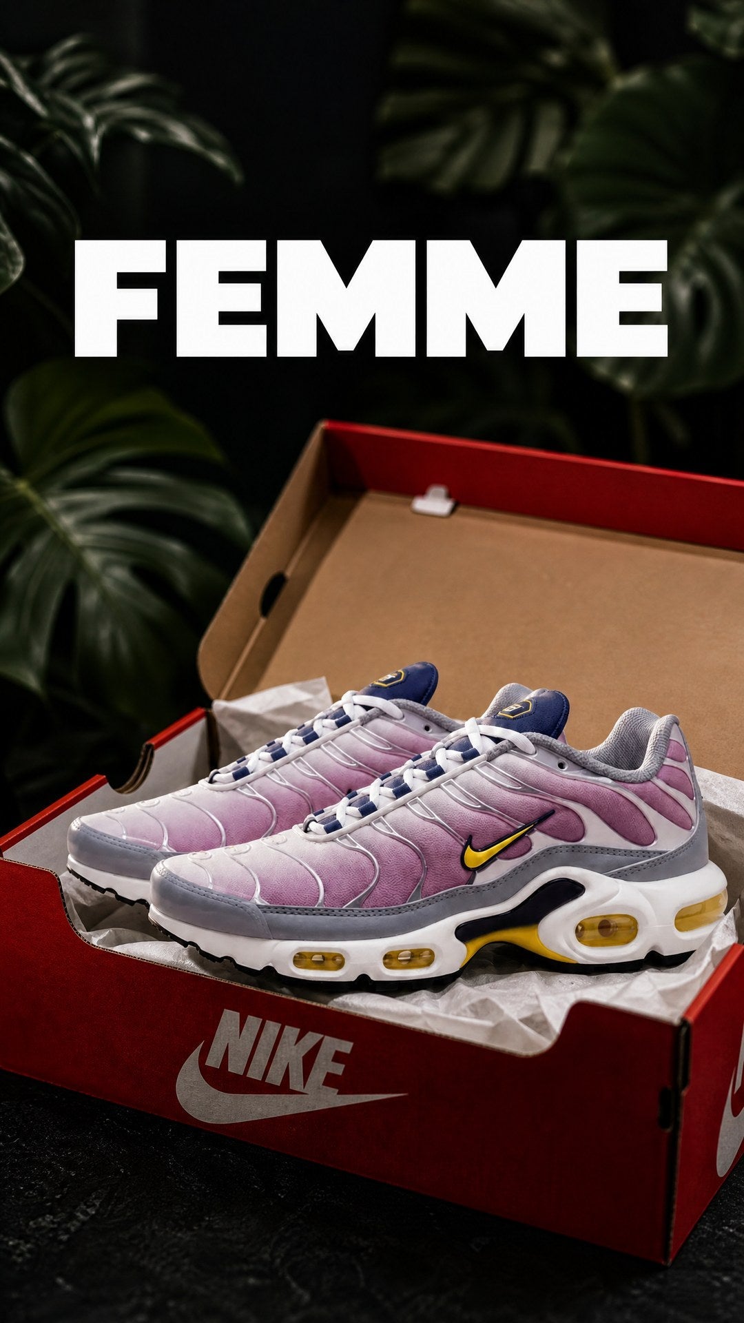 Collection Femme – Nike Air Max Plus TN dans leur boîte Nike
