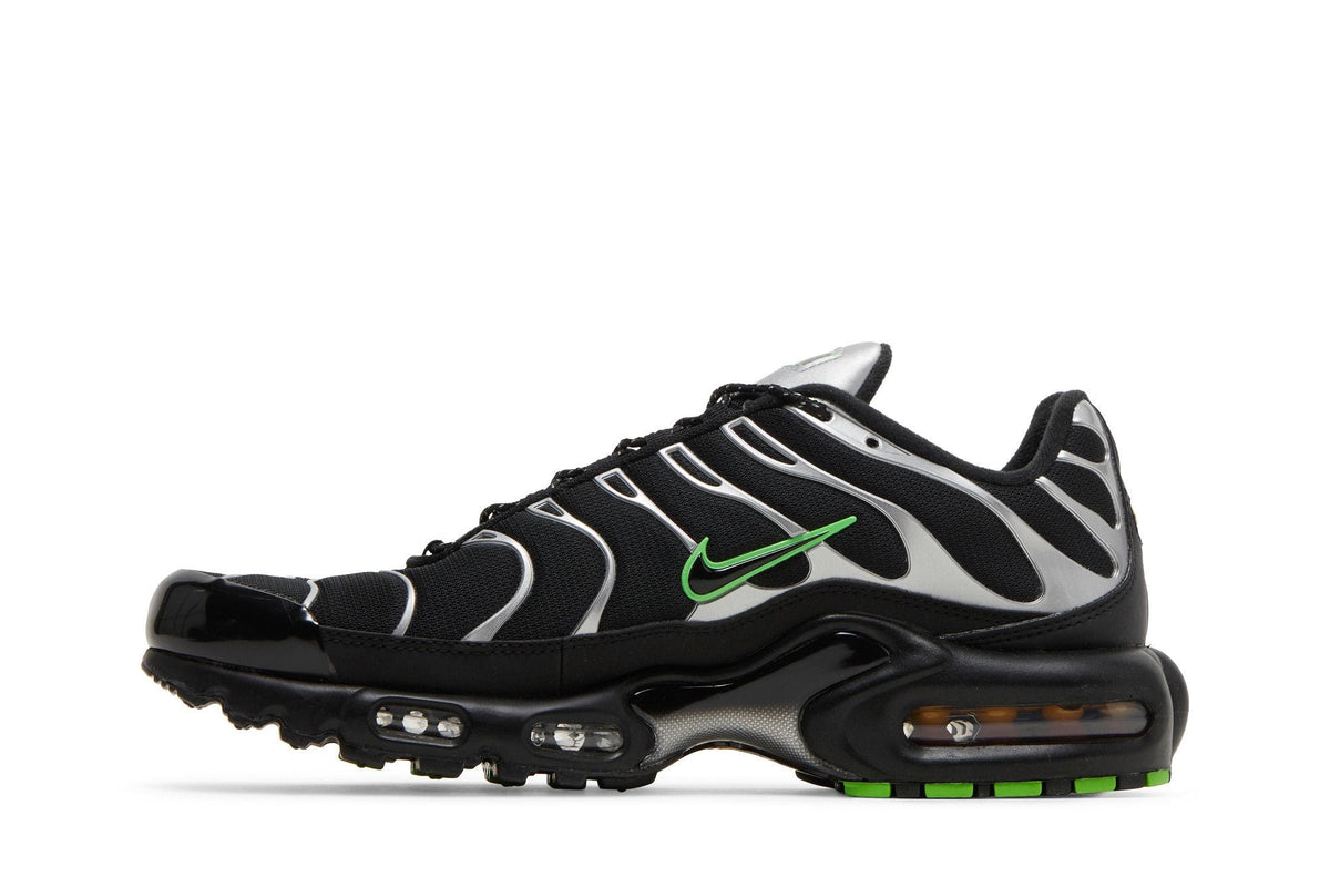 Nike Air Max Plus TN Black Silver Green Strike - détail de la semelle Air