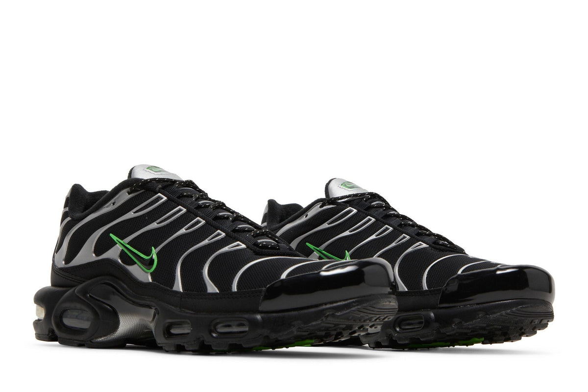 Nike Air Max Plus TN Black Silver Green Strike - packaging et boîte