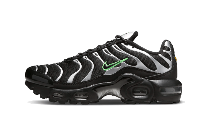 Nike Air Max Plus TN Black Silver Green Strike - vue de face