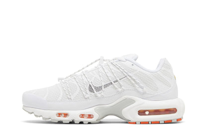 Nike Air Max Plus TN Utility White Safety Orange - détail de la tige