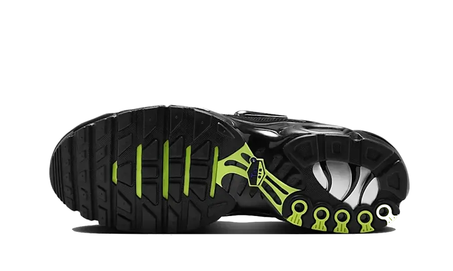Nike Air Max Plus TN Black Volt Silver - vue arrière