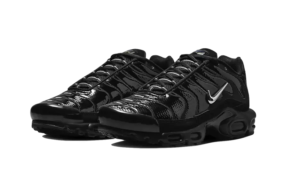 Nike Air Max Plus TN Black Volt Silver - vue de profil