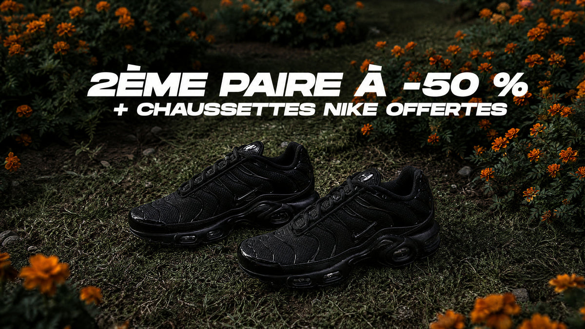 2ème paire à -50 % + chaussettes Nike offertes