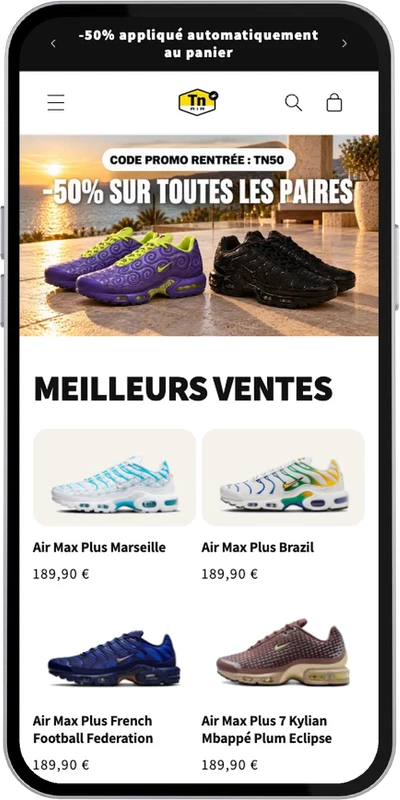 Aperçu de la future application TN Addict